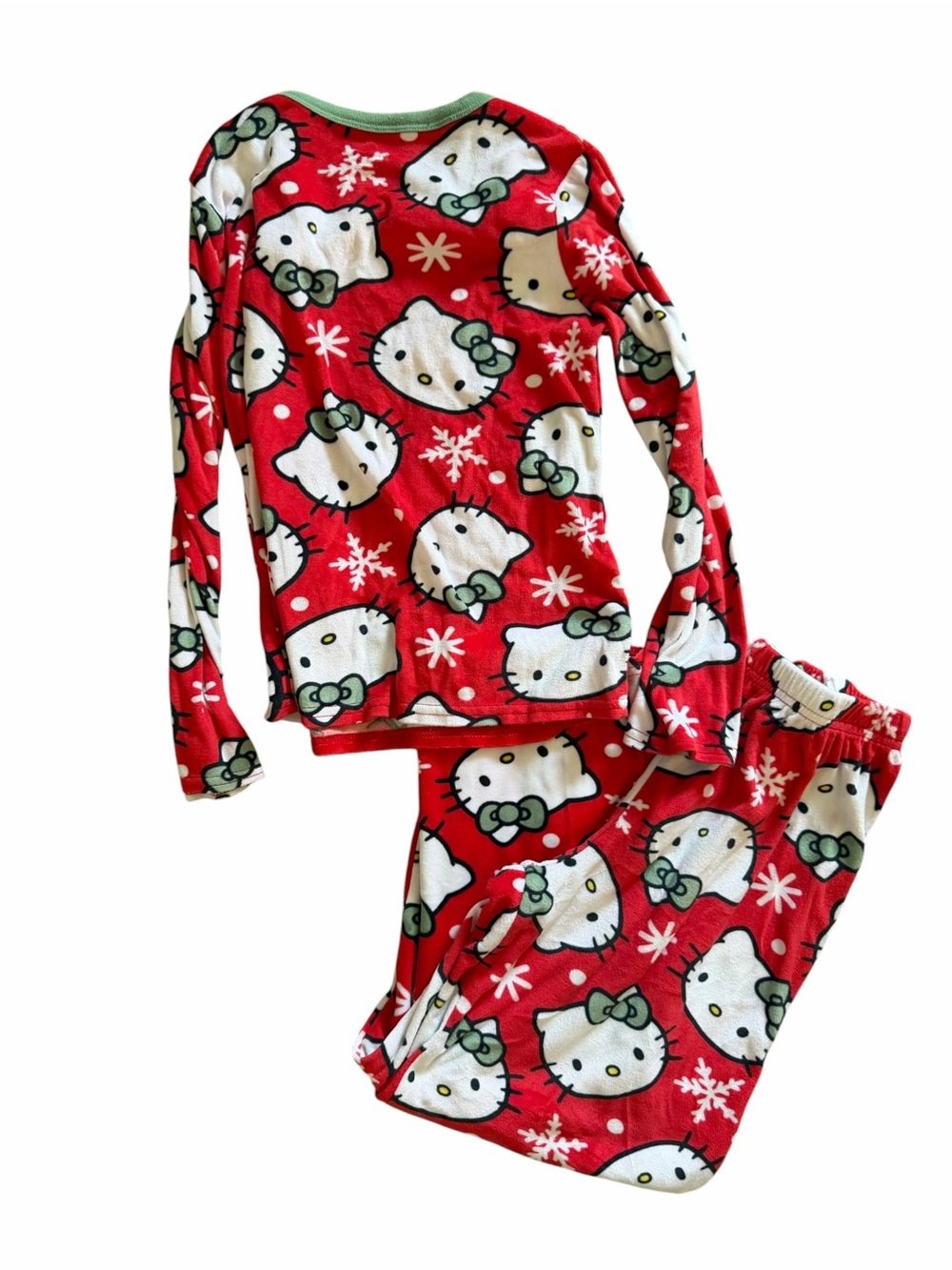 ❤️ HELLO KITTY Red and Green Kids Pajama Set